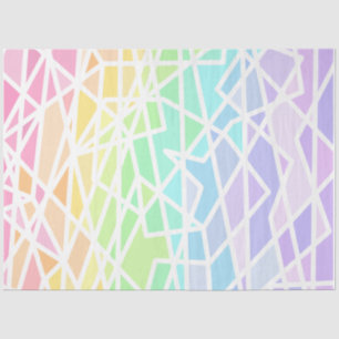 Rainbow Gradient Geometric Tissue Paper