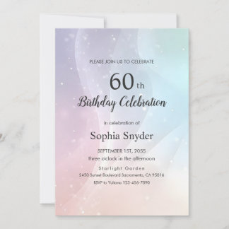Rainbow Gradient Invitation | Elegant Pastel Spark