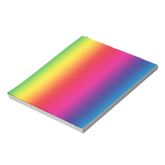 Rainbow Gradient Notepad (Rotated)