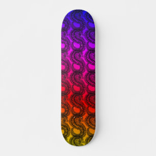 Rainbow gradient Pangolin skateboard
