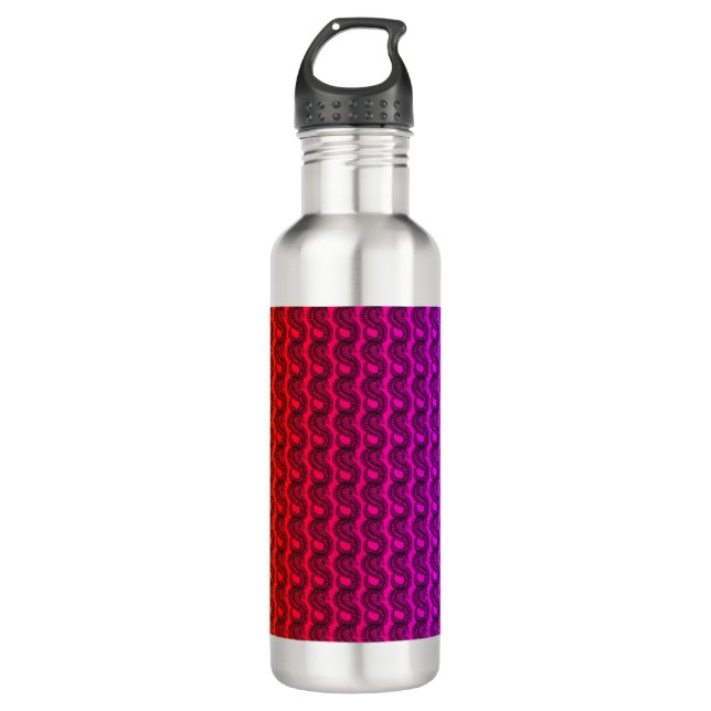 Rainbow gradient Pangolin water bottle (Front)
