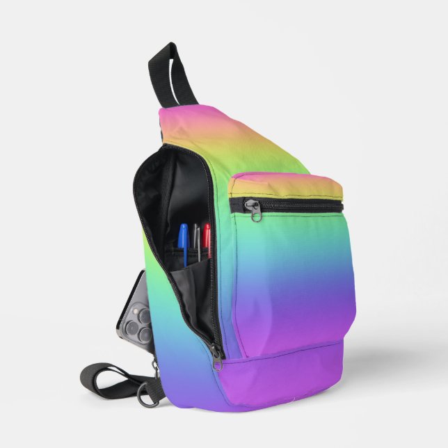 Rainbow Gradient Sling Bag (Open)