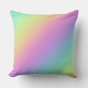 Rainbow Gradient Throw Pillow