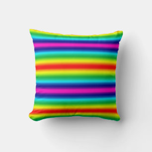 Rainbow gradient. throw pillow