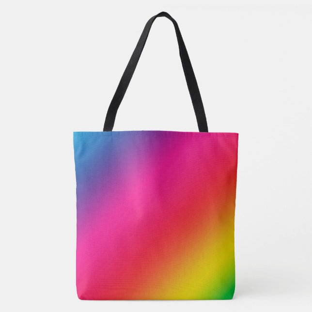 Rainbow Gradient Tote Bag (Front)