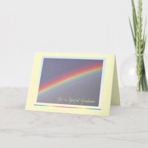 Rainbow Graduation card