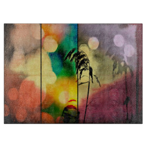 Rainbow Grass Drama Cutting Board