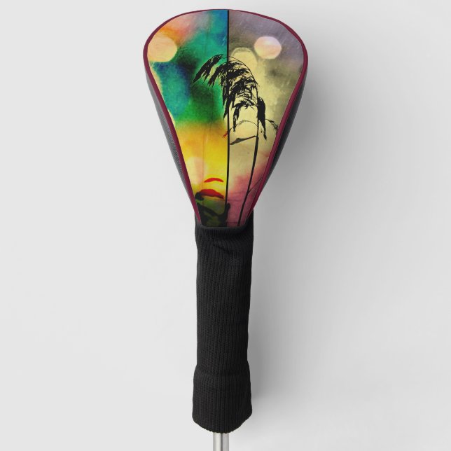 Rainbow Grass Drama  Golf Head Cover (Front)