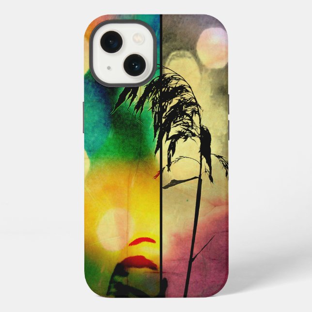 Rainbow Grass Drama iPhone Case (Back)