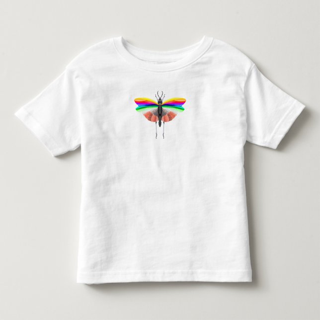 Rainbow Grasshopper Toddler T-shirt (Front)
