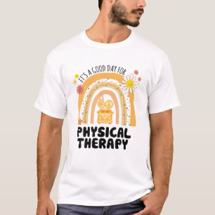 Rainbow Groovy Peace Physical Therapy Vintage T-Shirt