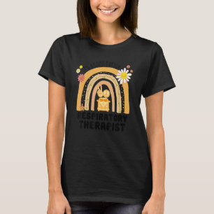 Rainbow Groovy Peace Respiratory Therapist Vintage T-Shirt