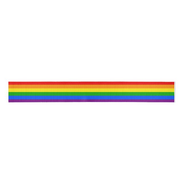 "RAINBOW" GROSGRAIN RIBBON (Front)