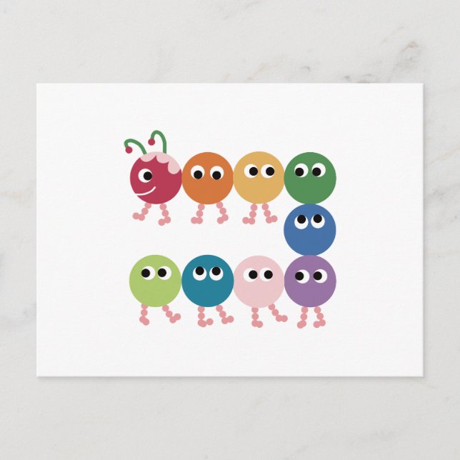 Rainbow Grub. Postcard (Front)
