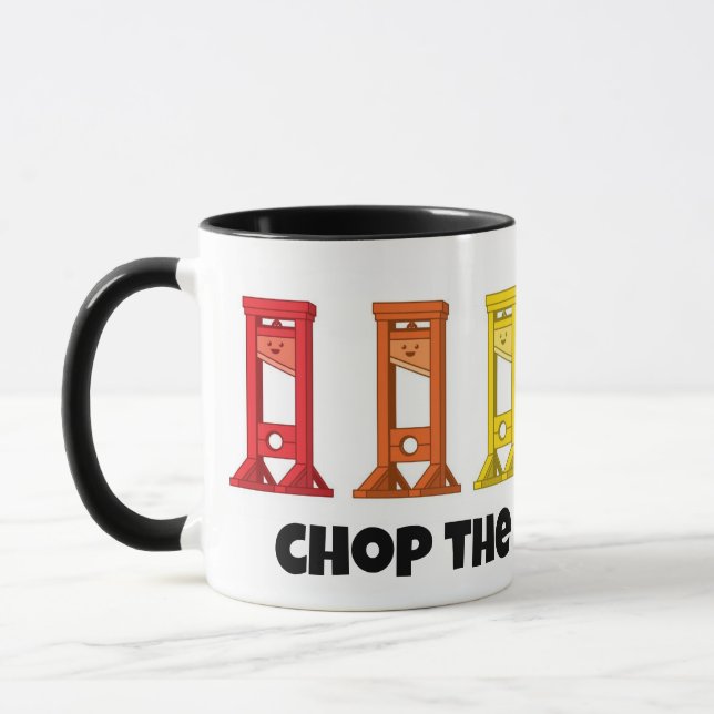 Rainbow Guillotine Chop The Patriarchy Mug (Left)