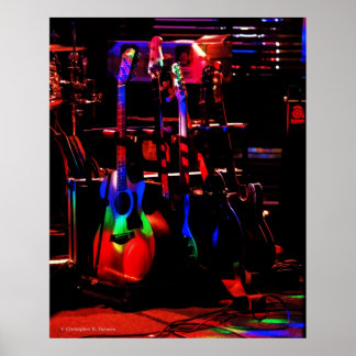 Rainbow Guitar Poster