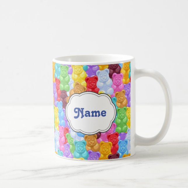 Rainbow Gummy Bear Personalized Mug (Right)