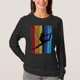 Rainbow Gymnastics Dancer Womens Girl Gymnast Colo T-Shirt