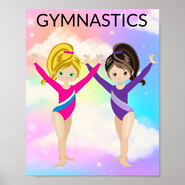 RAINBOW GYMNASTICS GYMNAST'S POSTER (Front)