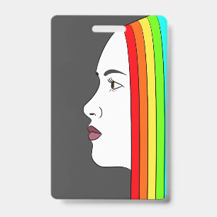 Rainbow Hair Badge