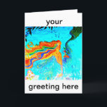 rainbow-haired mermaid greeting card<br><div class="desc">sea siren with long rainbow coloured hair underwater</div>