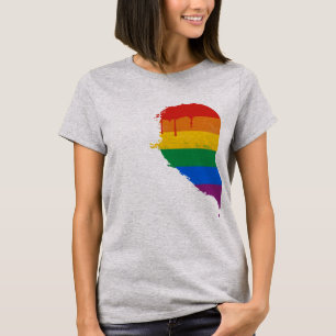 RAINBOW HALF HEART LEFT -.png T-Shirt