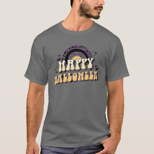 Rainbow Halloween Party Funny Happy Halloween Cost T-Shirt