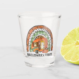 Rainbow Halloween Vibes Camper/ Trailer Shot Glass
