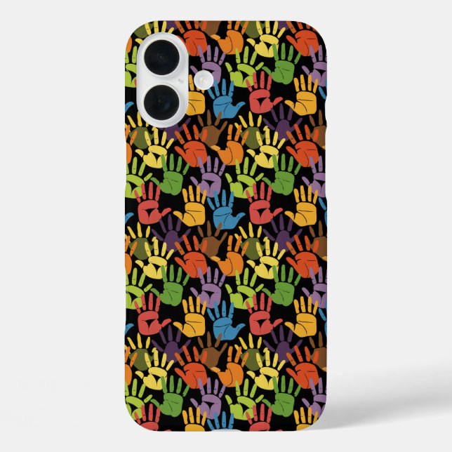  Rainbow Handprint Celebration Case-Mate iPhone Case (Back)
