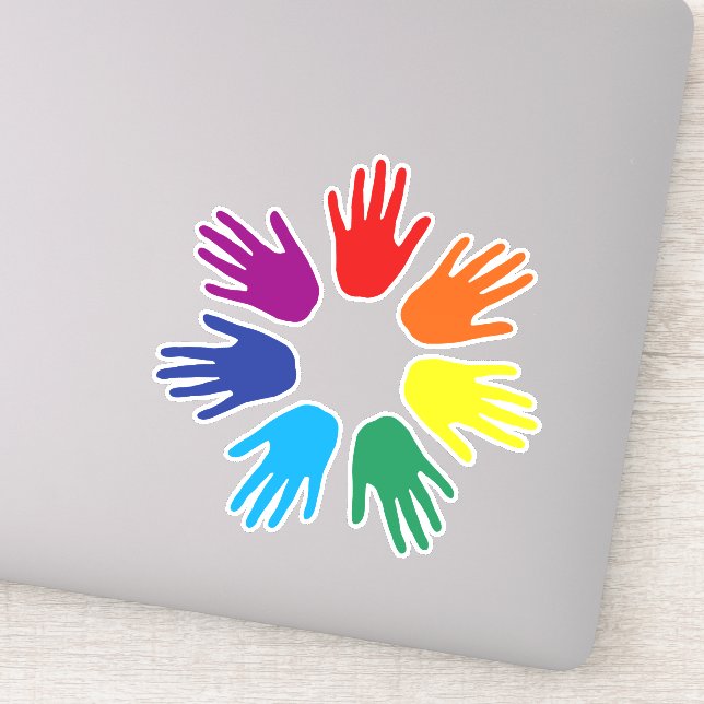 Rainbow hands (Detail)