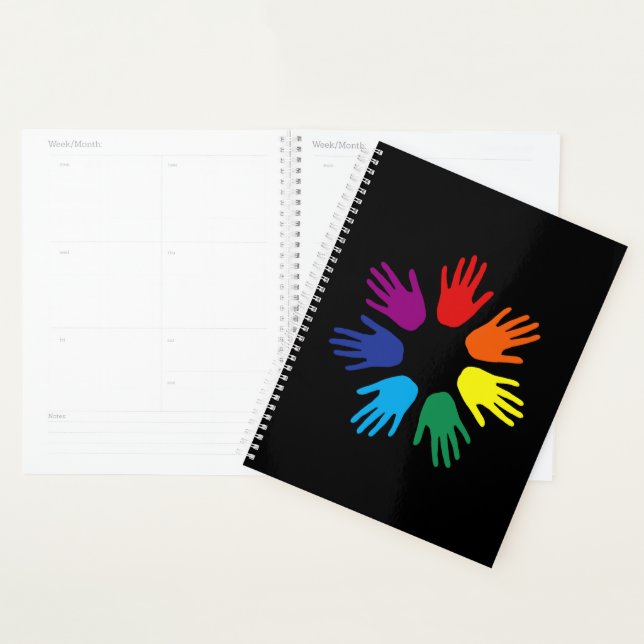 Rainbow hands planner (Display)