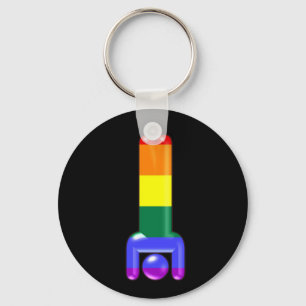 Rainbow Handstand Keychain