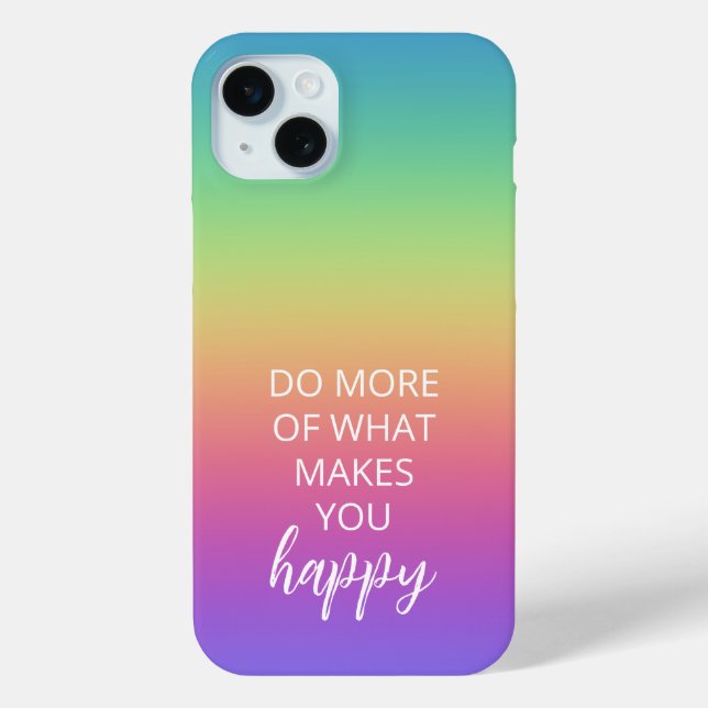 Rainbow Happiness Case-Mate iPhone Case (Back)