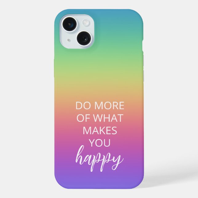 Rainbow Happiness iPhone Case (Back)