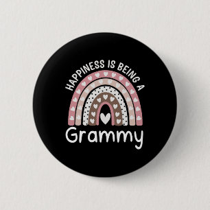 Rainbow Happiness Is Being A Grammy  2 Inch Round Button