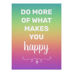 Rainbow Happiness Poster