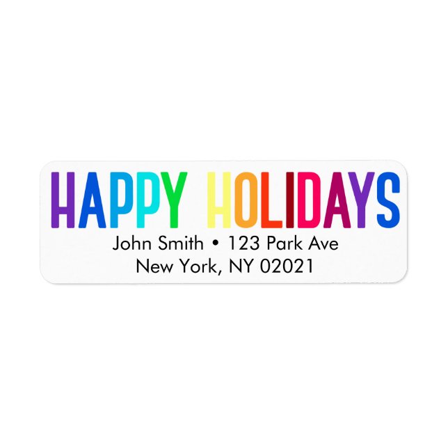 Rainbow Happy Holidays (Front)