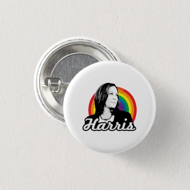 Rainbow Harris 1 Inch Round Button (Front & Back)