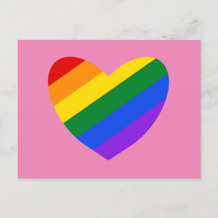 Rainbow Heart #1 Postcard