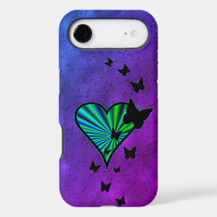 Rainbow Heart and Butterfly