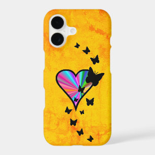 Rainbow Heart and Butterfly