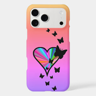 Rainbow Heart and Butterfly