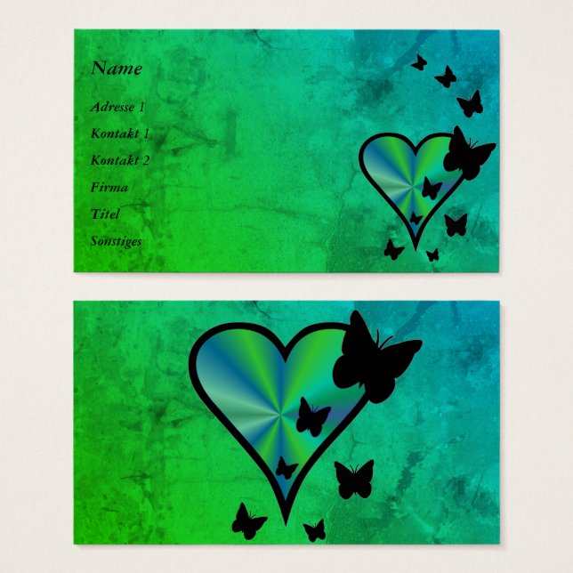 Rainbow Heart and Butterfly (Front & Back)