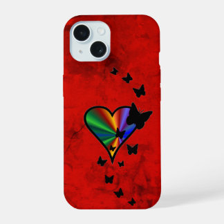 Rainbow heart and Butterfly
