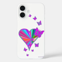 Rainbow Heart and Butterfly