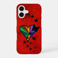 Rainbow Heart and Butterfly