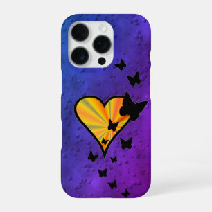 Rainbow Heart and Butterfly iPhone 16 Pro Case