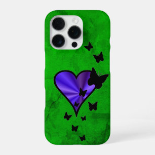 Rainbow Heart and Butterfly iPhone 16 Pro Case