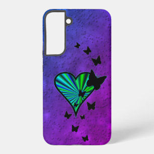 Rainbow Heart and Butterfly Samsung Galaxy Case