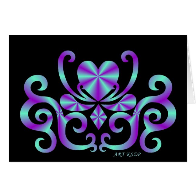 Rainbow Heart and Lily (Front Horizontal)